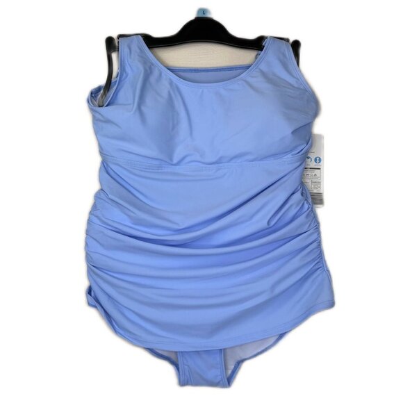 Women's Blue Maternity Swimsuit size L - Picture 2 of 6